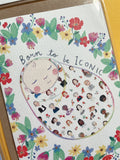 Born to be Iconic baby card